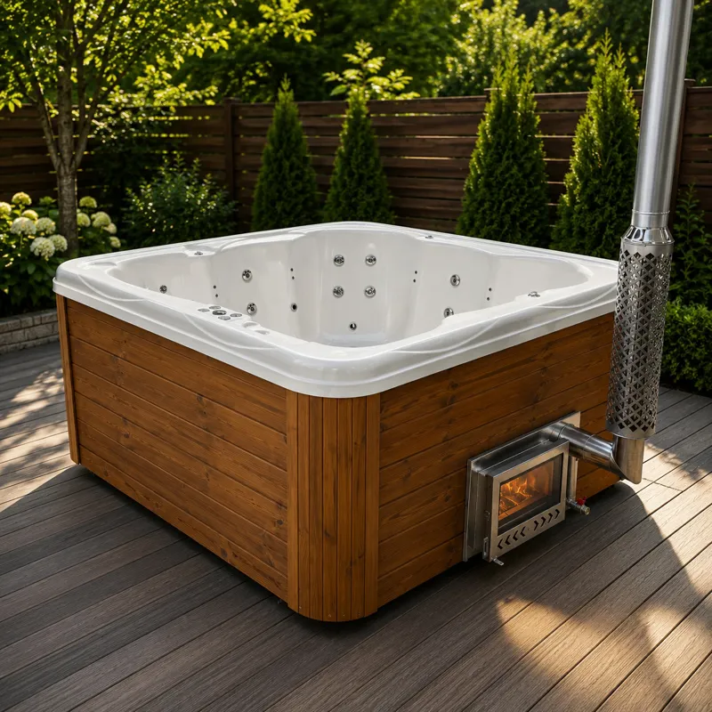 Hot Tub Square Fiberglass